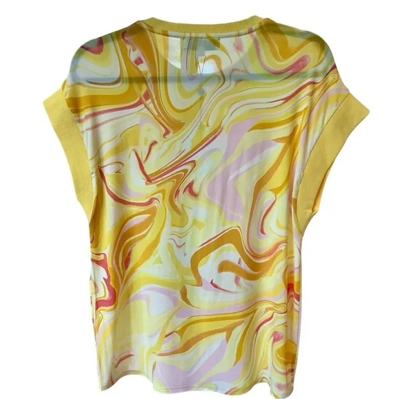 Hale Bob Yellow Orange Graphic Boxy Tee - Picture 2 of 6